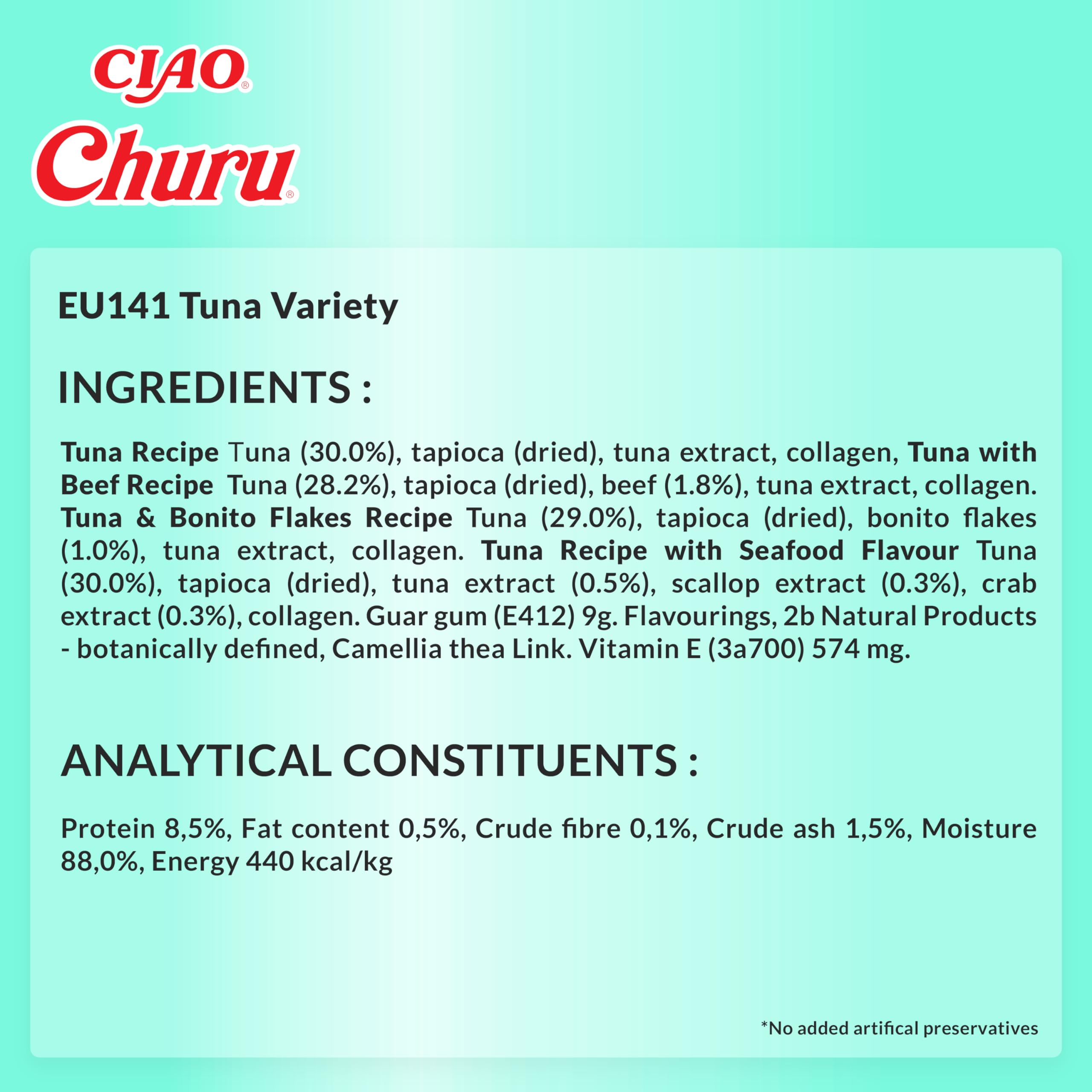 INABA Churu Katzenleckerlis Liquid Snack 88% Feuchtigkeit, Variety Box mit Thunfisch, Premium Katzensnacks aus Japan 40 x 14 g (Packung mit 2)