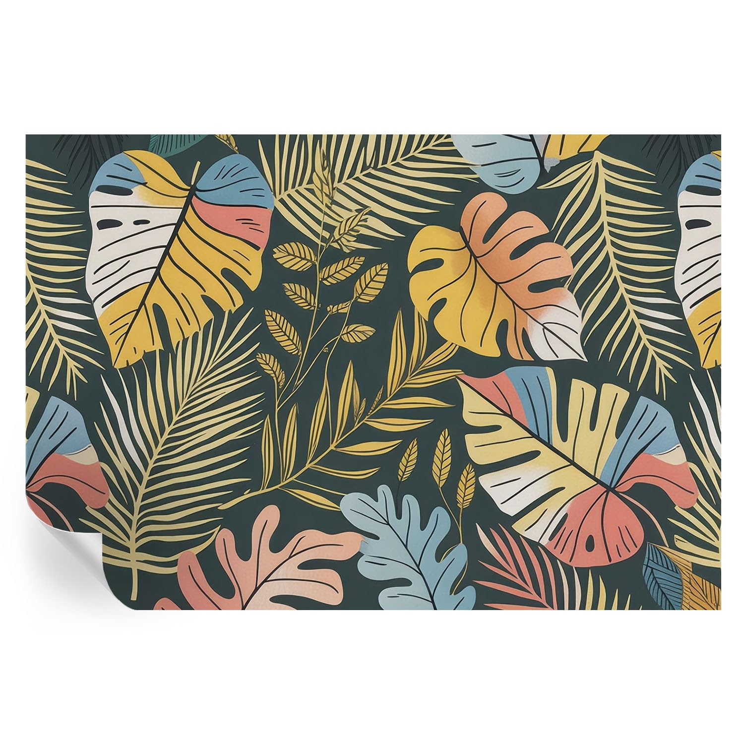 Vinilos decorativos Energía tropical de 152x104 cm para crear un oasis en tu salón urbano
