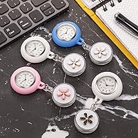 Vista 7 de Outus Reloj de enfermera de 4 piezas para enfermeras médicos, reloj de enfermera, broche de bolsillo, reloj digital