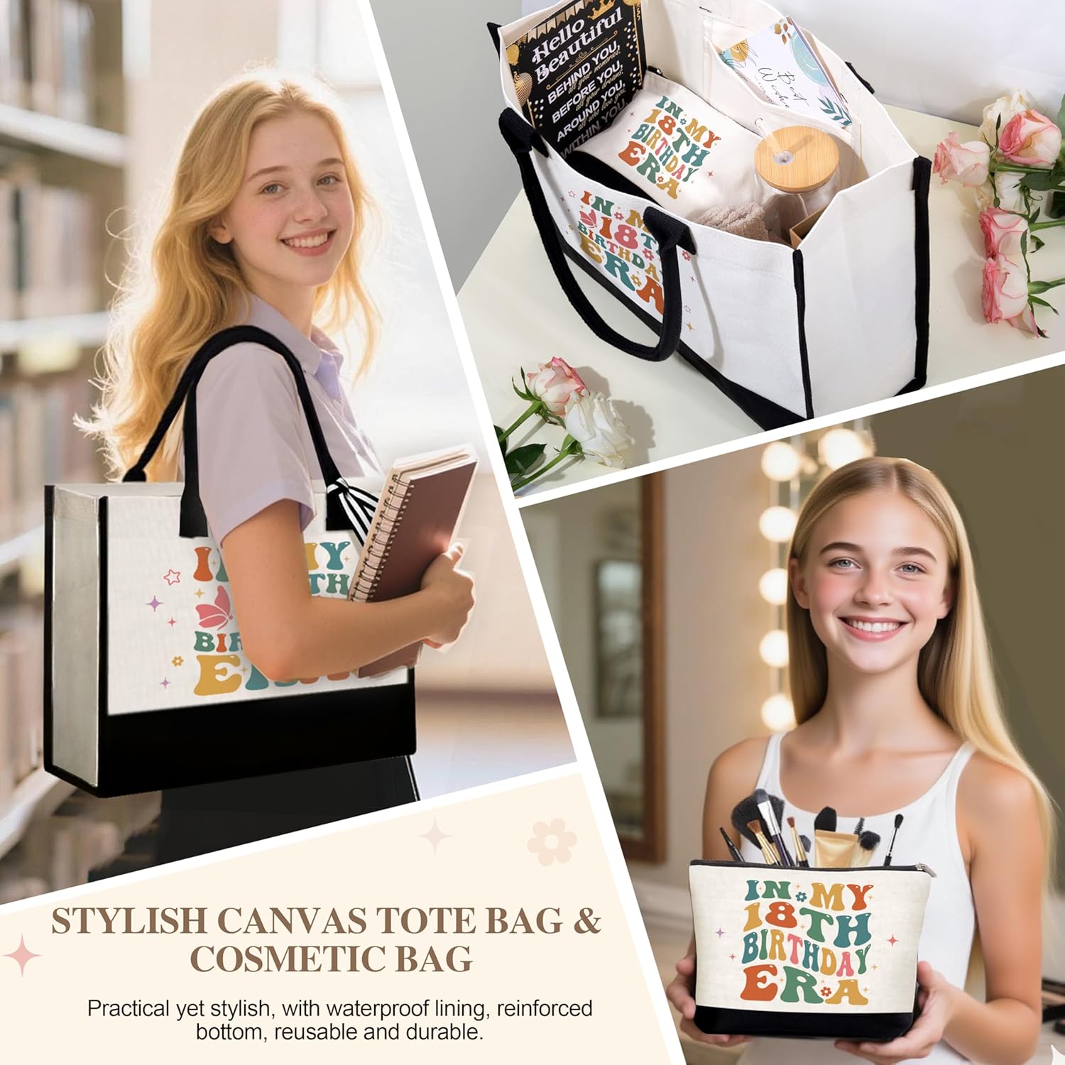 18th Birthday Gifts for Girls, Unique 18th Birthday Gift Ideas for 18 Year Old Girl, Cool 18 & Fabulous Gift Basket for Daughter Niece Granddaughter Bestie Friends, Teen Girls Women Birthday Presents - Image 2