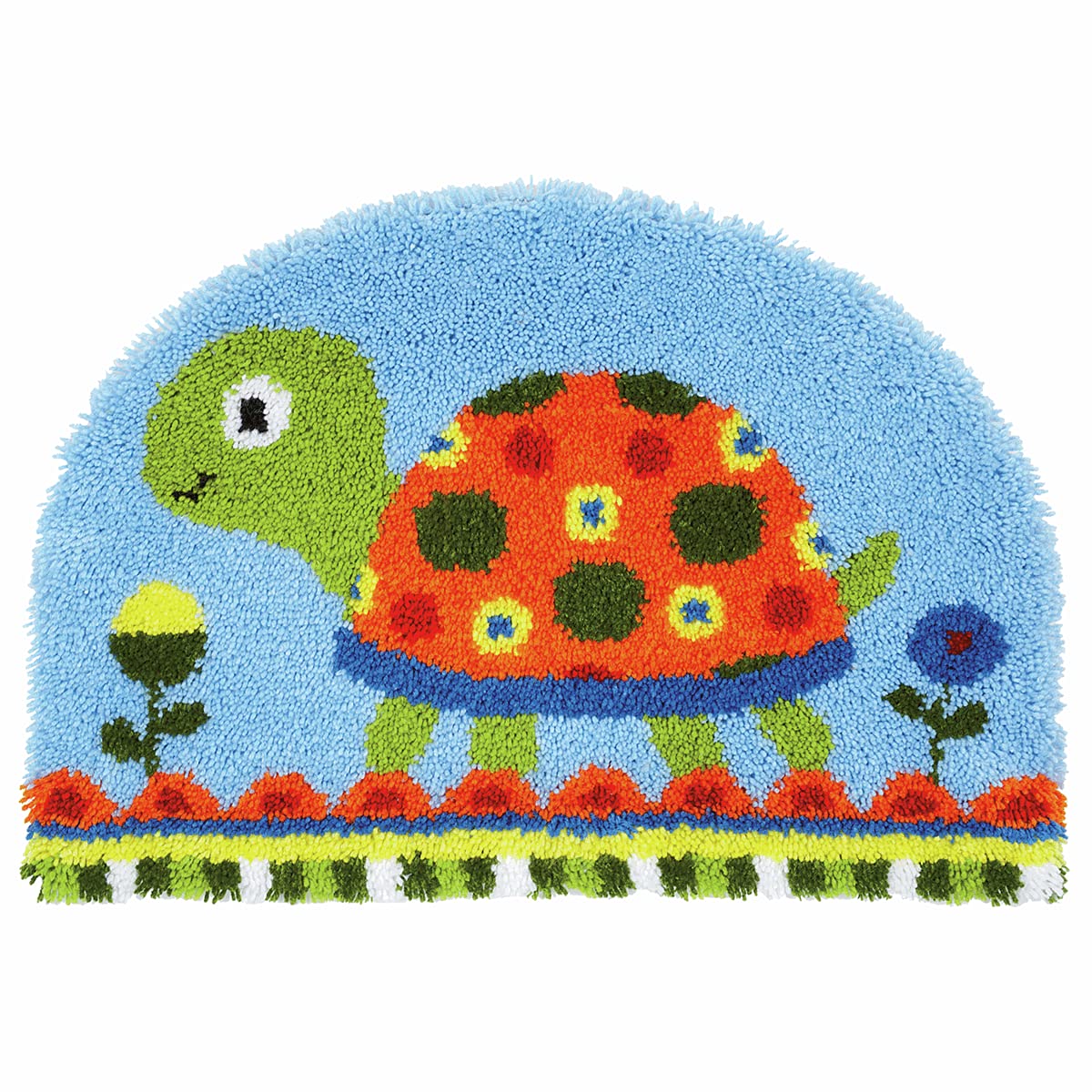 Vervaco Latch Hook Kit: Shaped Rug: Turtle