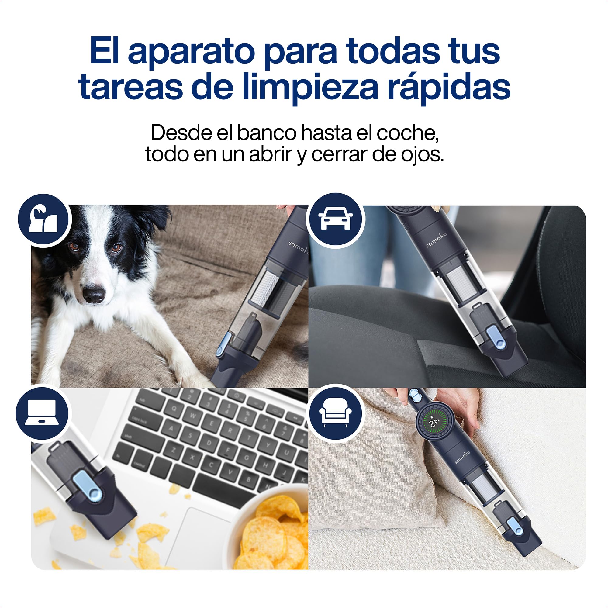 Aspirador de mano NanoDetect Pro 120W