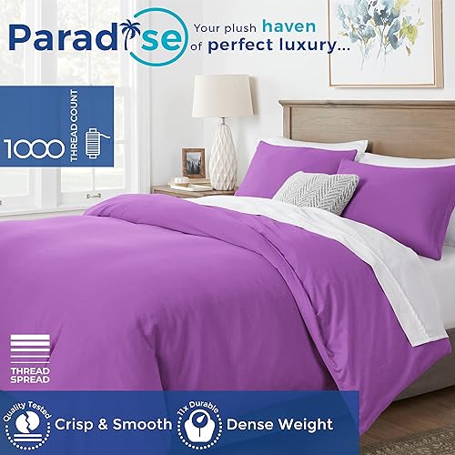 Miniatura 2 de Funda nórdica extragrande tamaño King, 1000 hilos de satén de 1 pieza de algodón egipcio de calidad, funda de edredón de 100% algodón puro, cierre