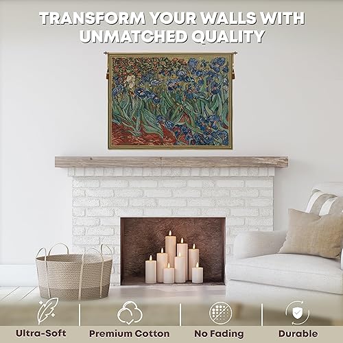 Miniatura 9 de Van Gogh's Starry Night Over The Rhone - Tapiz belga (33 x 26 pulgadas), algodón, viscosapoliéster, de Vincent Van Gogh