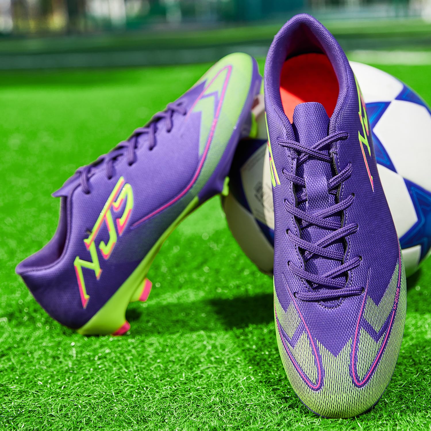 Zapatos de Fútbol para Hombre Spike Profesionales Atletismo Calzado de Fútbol Turf Adolescentes Zapatillas de Deporte Zapatos de Fútbol al Aire Libre de Competición