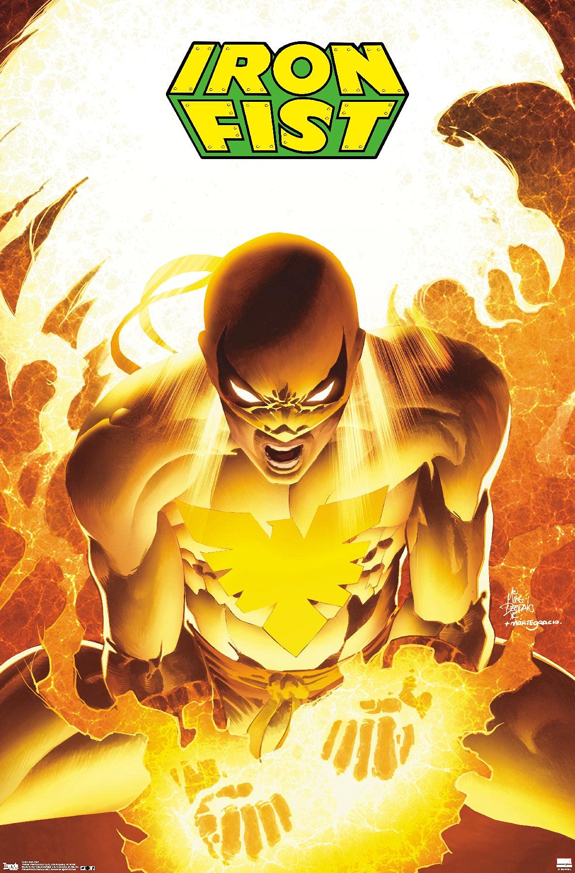 IRON FIST アートポスターSET！！ Amazon.com: Trends International Marvel Trading Cards - Iron