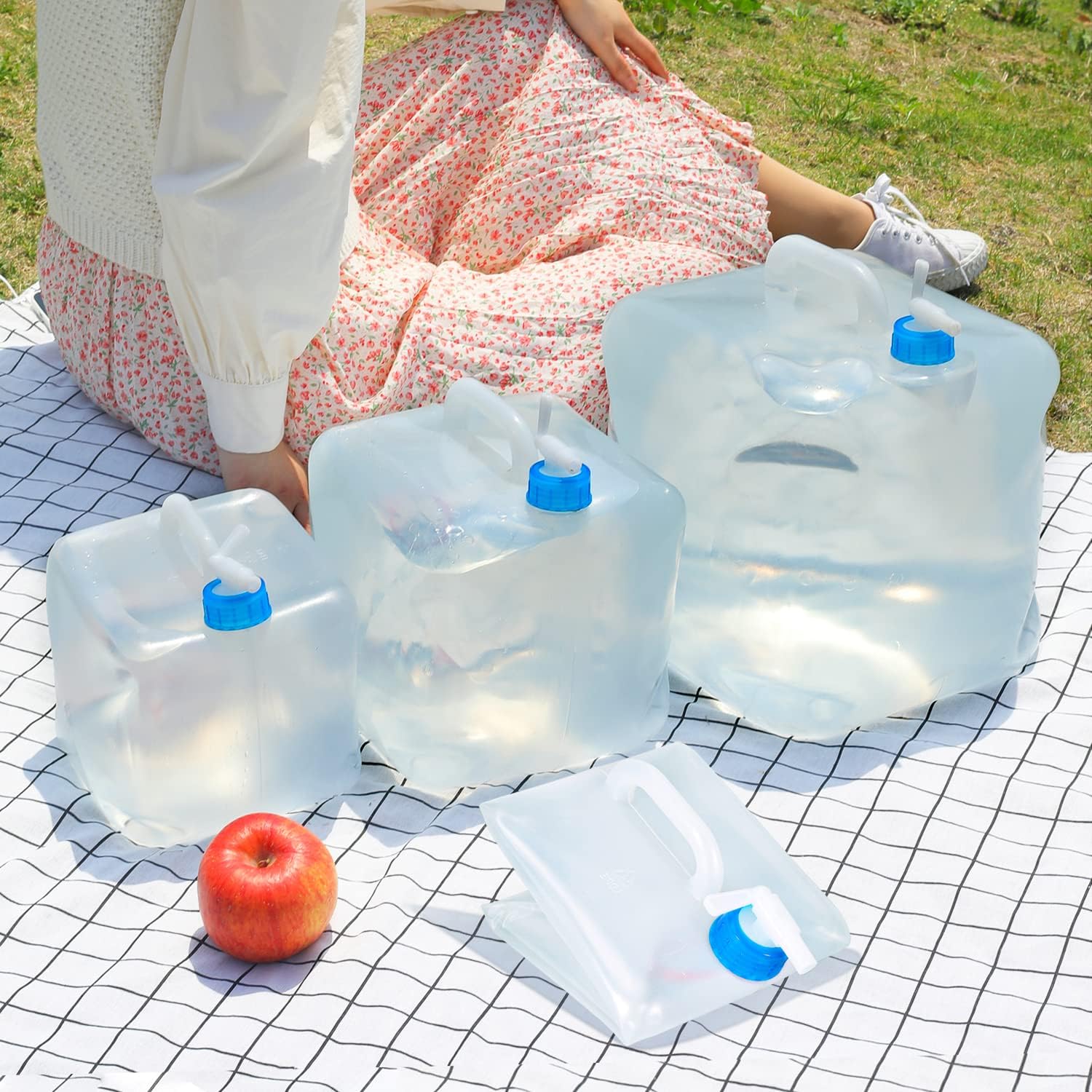 20L Collapsible Portable Water Storage Tank with Faucet, BPA-Free Emergency Water Container for Camping,Outdoor Activities, Leakproof & Foldable Water Storage Tank 20L (10 Liter)-image-23