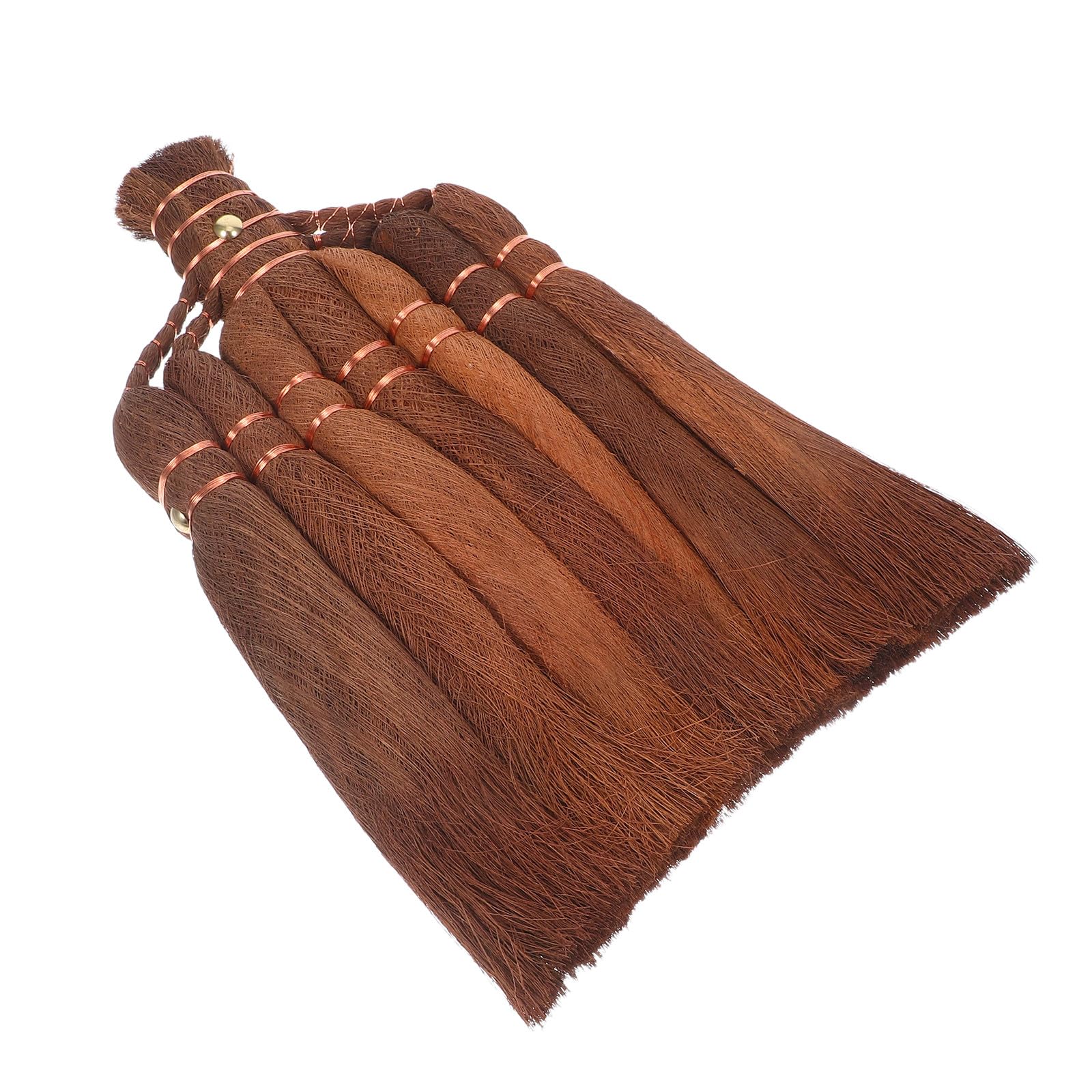 Cabezal de Escoba de Palma Tradicional Vintage Marrón