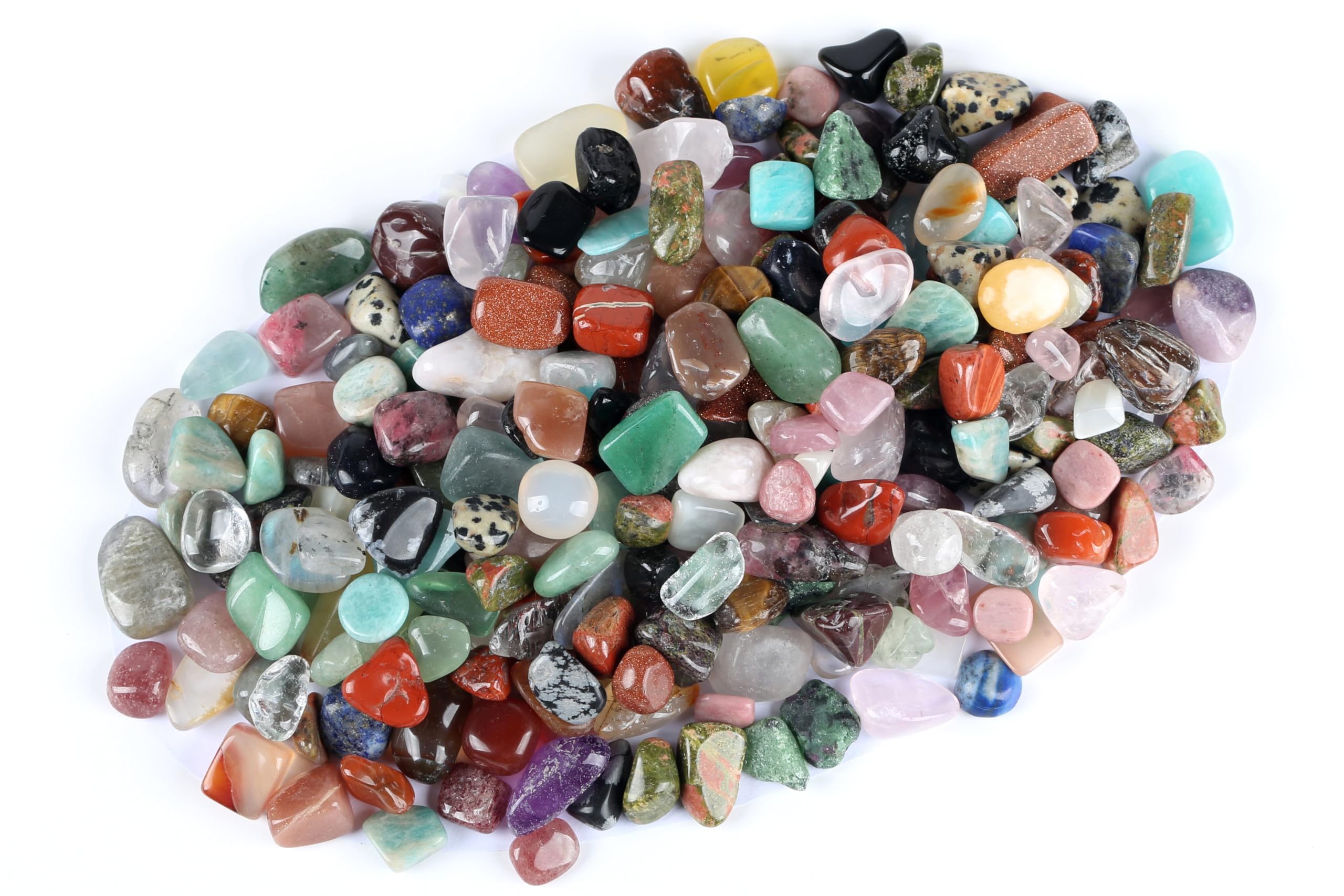 ZenQ 1 lb Crystal Chips, Tumbled Stone Chips for Crafts
