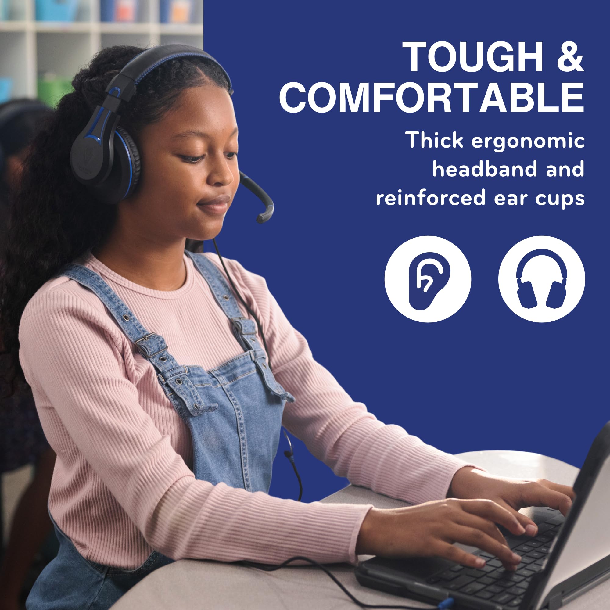Ultra Durable Pro, TW210 (2. Generation) | Premium Over-Ear-Headset mit geräuschreduzierendem Mikrofon (3,5-mm-Klinke)