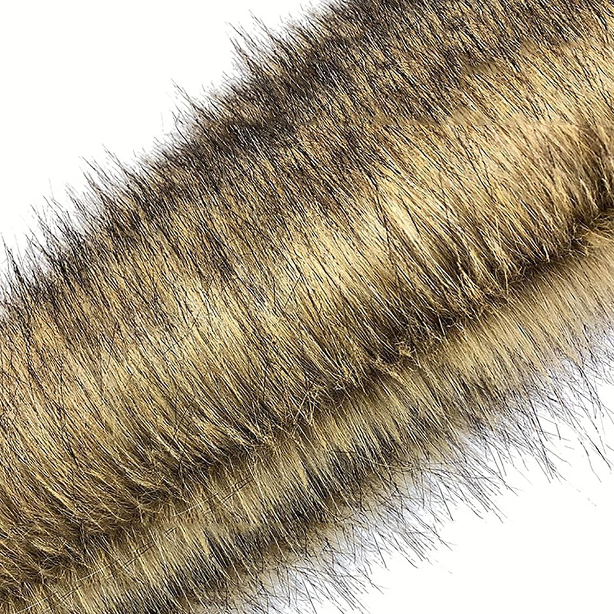Miękka, ciepła tkanina futrzana, Tkanina ze sztucznego futra, szerokość 160 cm, brązowa, włosie 70 mm, długość 1-5 m(2m)