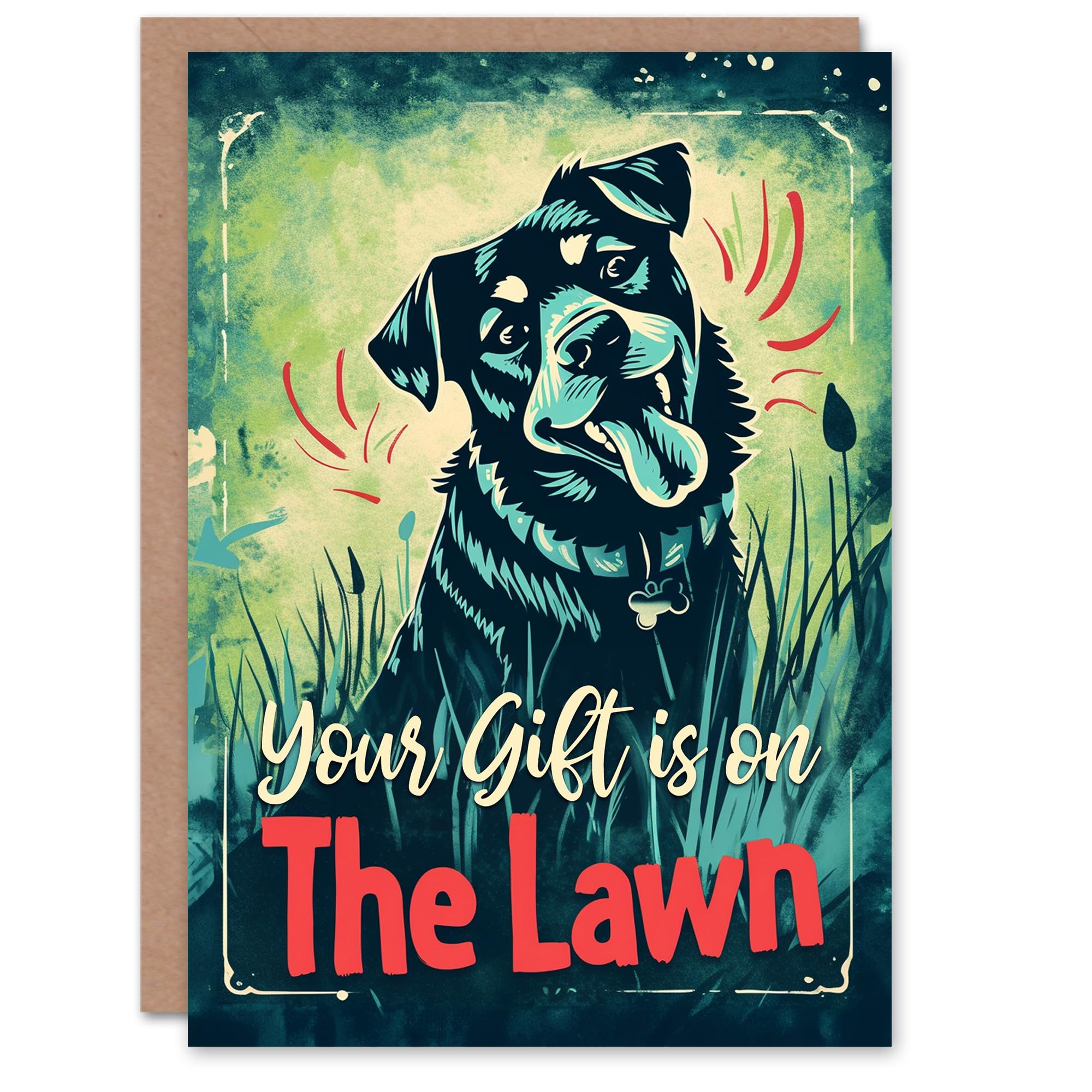 Artery8 Mother's Day Greeting Card Fun From the Dog Funny Humour For Mum