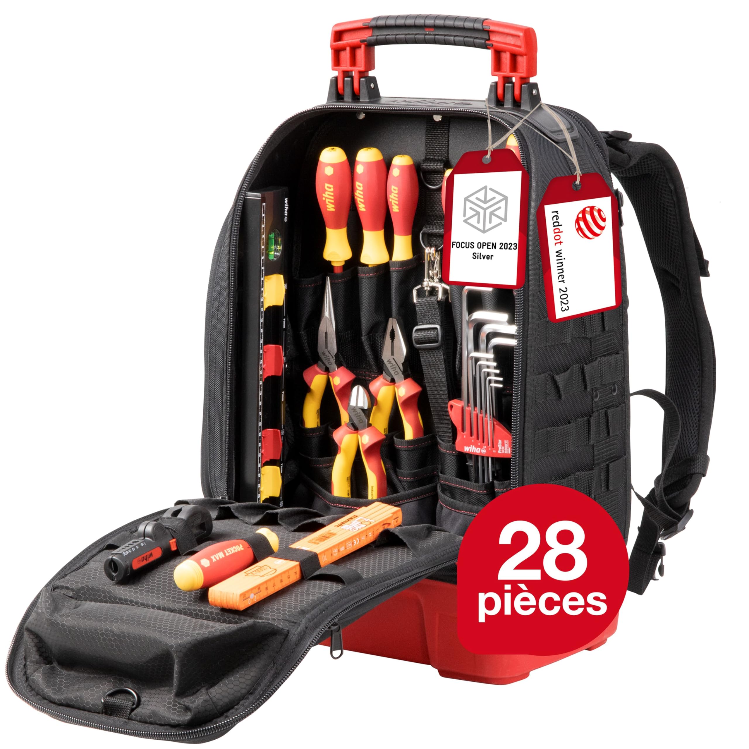 Wiha 45529 Sac à dos d‘‘outils mécanique 43 pièces