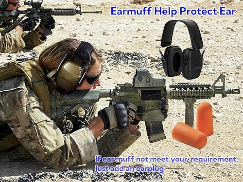 Miniatura 4 de Protección auditiva electrónica para orejeras de disparo para reducción de ruido del alcance de las armas