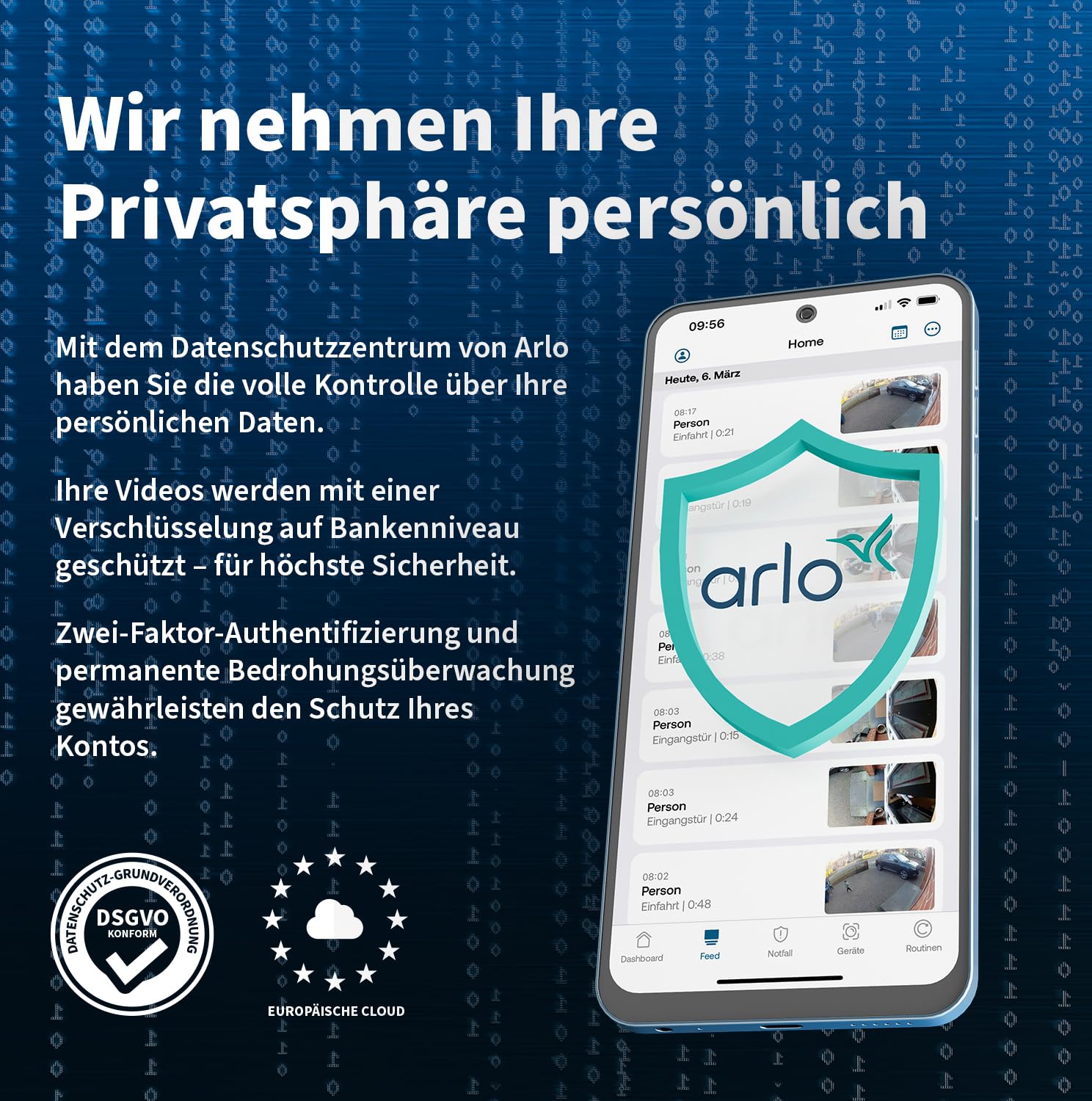 Arlo Essential 3 2K Akku Überwachungskamera Aussen WLAN, Kabellos, 2K Video, Farbnachtsicht, Licht, Bewegungsmelder, Sirene, 2-Wege Audio, Smart Home, mit Secure Plan Testzeitraum, 1er Set