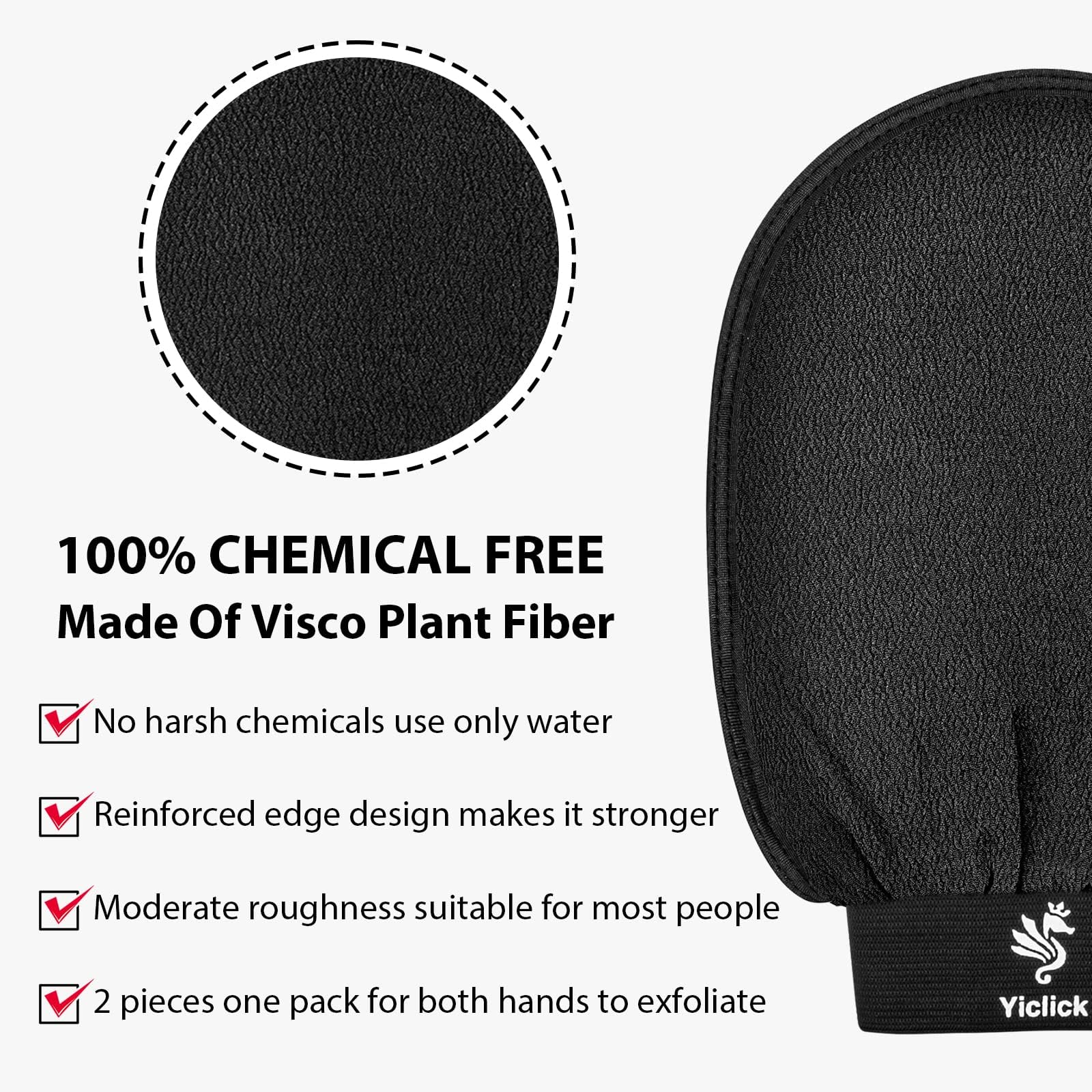 Guantes exfoliantes coreanos 2 piezas, exfoliante corporal para baño ducha exfoliante manopla exfoliación, exfoliante corporal, guante removedor de piel muerta para mujeres hombres