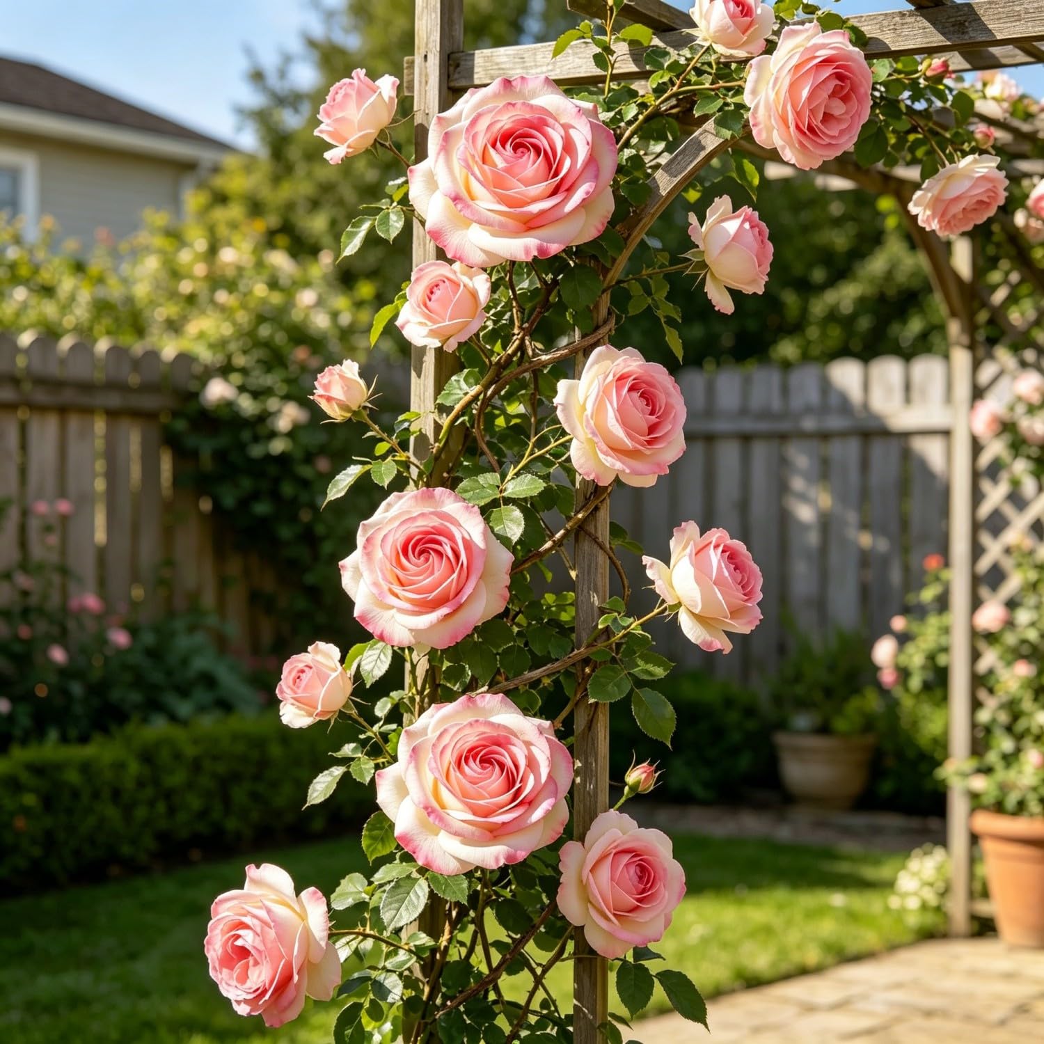 Climbing Rose-Hardy Perennial,Garden Flowers,Ornamental Flowers,Wedding Flowers，Professional Planting for Stunning Garden Displays-1500pcs-A