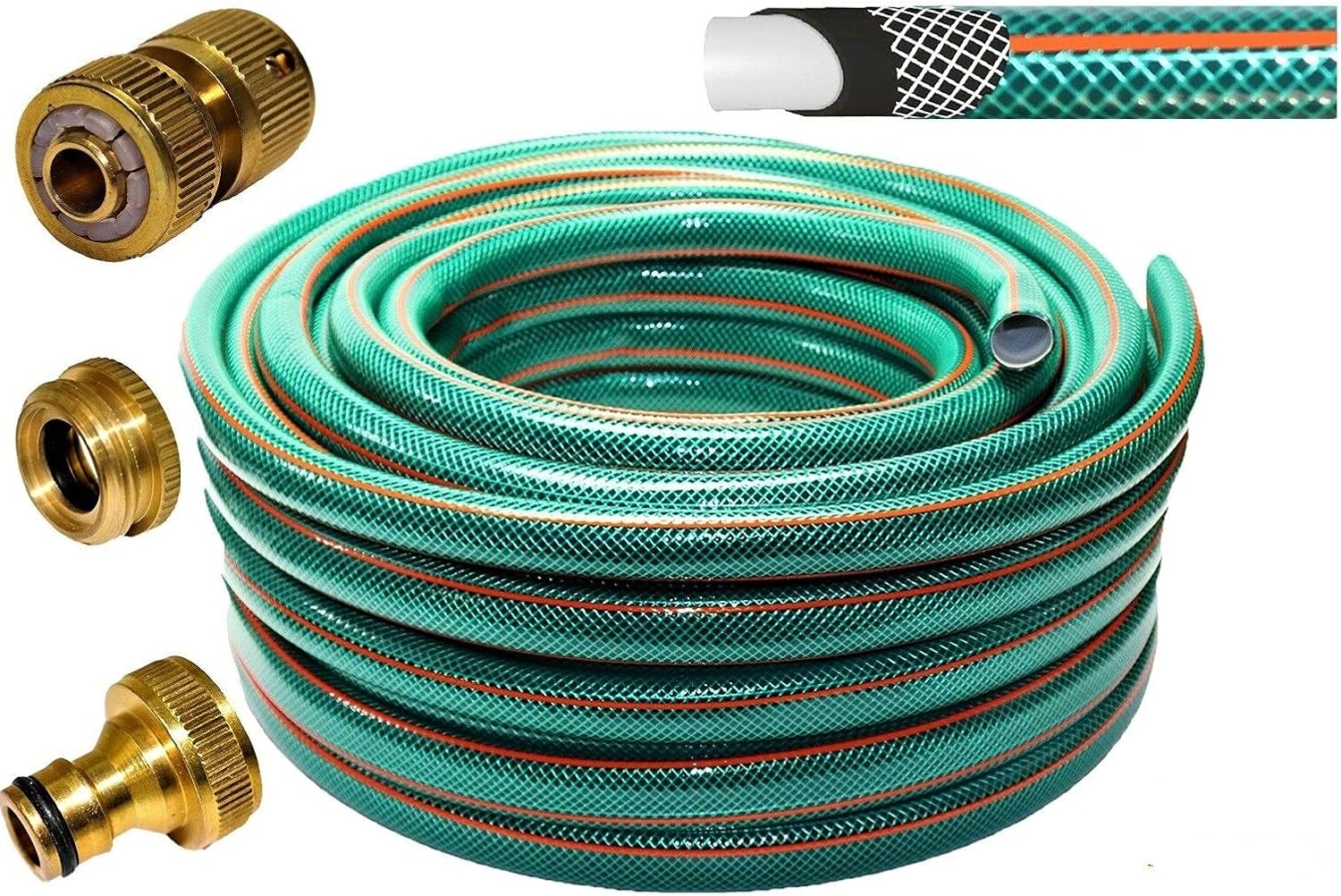Cotarba 1/2" 20 m Garden Hose Pipe 4Layer Hosepipe Standard Strong