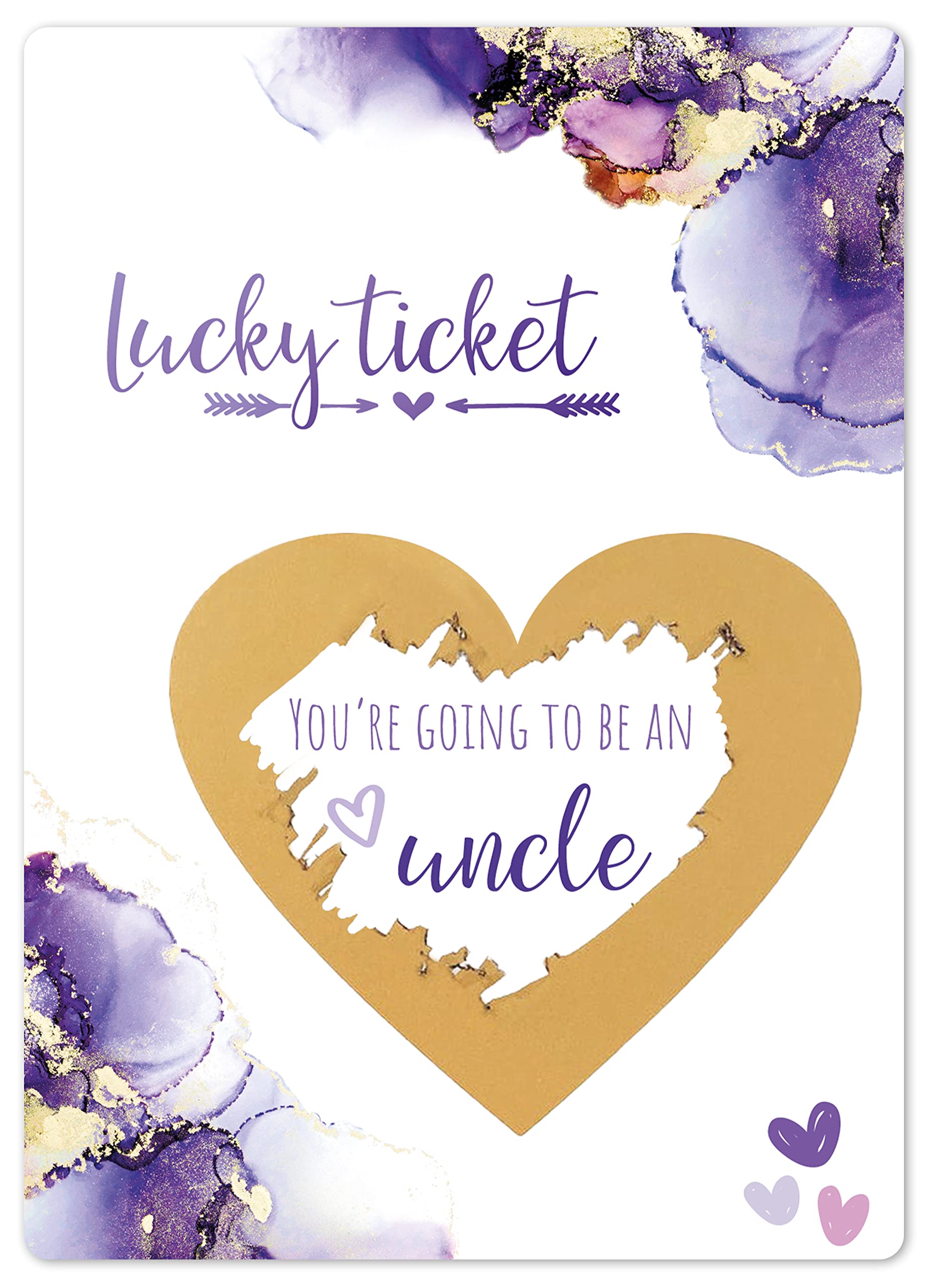 Joli Coon Pregnancy Announcement Scratch Card, Uncle Reveal