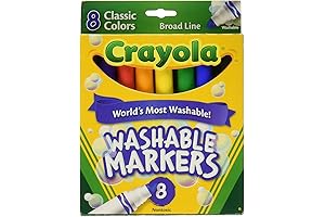 "Color Explosion!: 8 ct. Crayola's Ultra-Washable Markers Unleash Boundless Creativity"