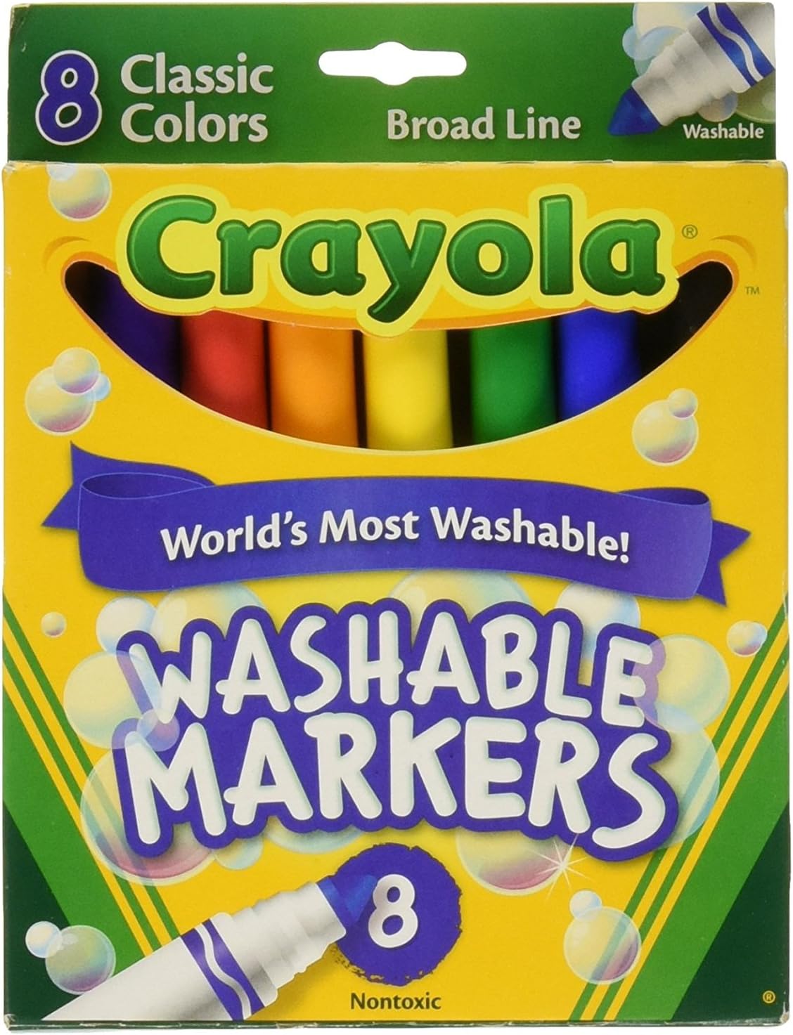 8 ct. Crayola Broad Line Washable Markers