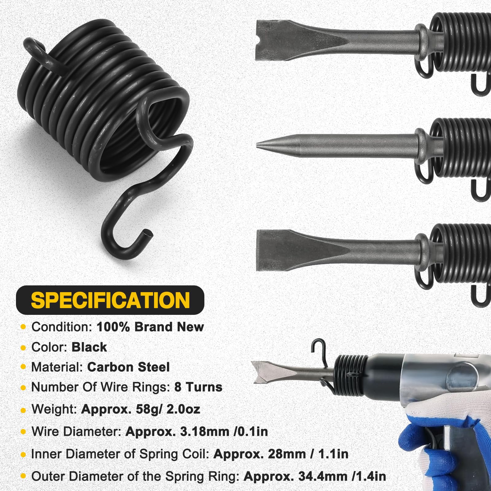 32029 air hammer socket adapter, 37315 3/8" & 37316 1/2" Shake 'n break, Designed to be used with a wrench to help rotate and loosen seized fasteners (2-piece) — Amazon image 3