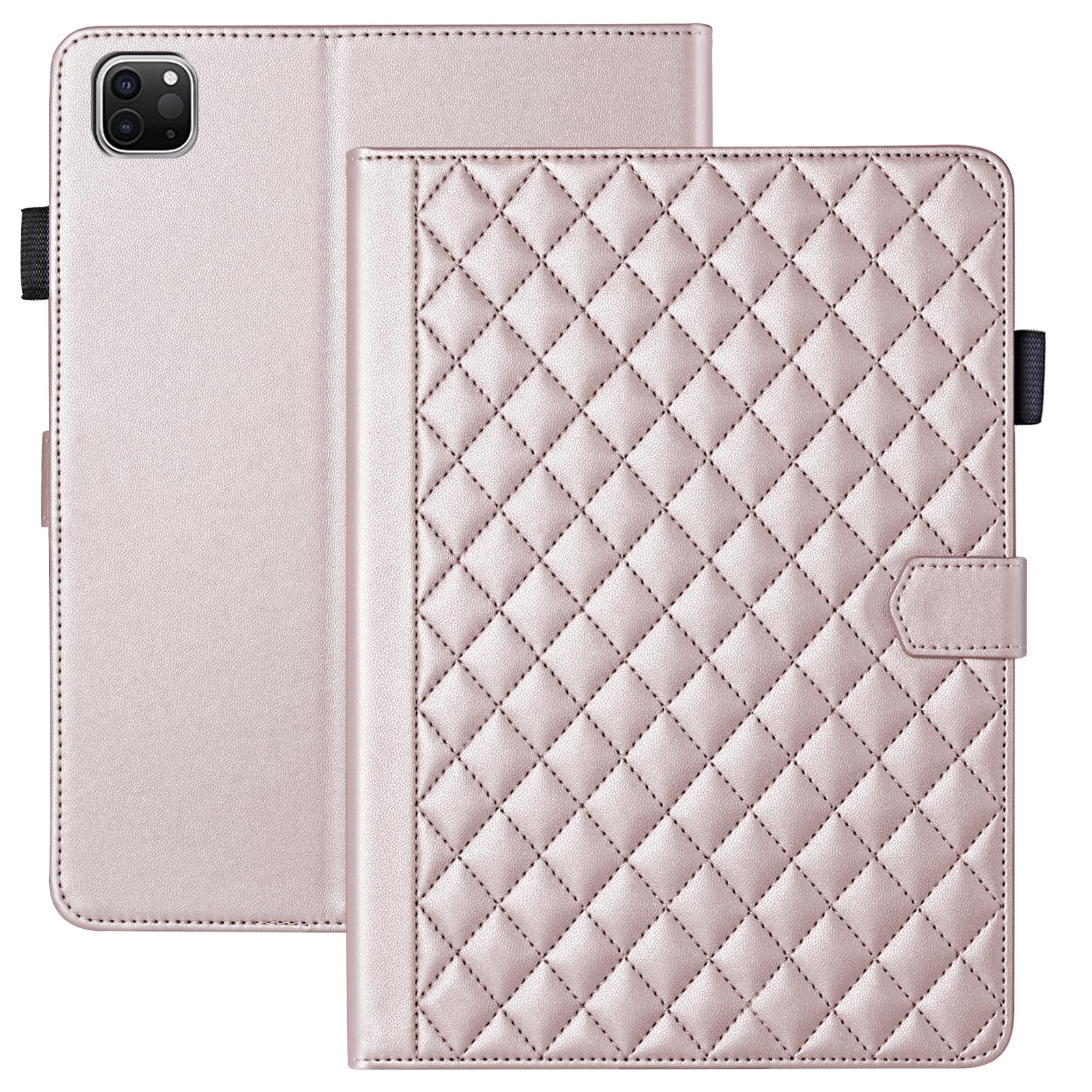Vaitasy Hülle für iPad Air 11 2025/2024 iPad Pro 11 2021/2020 Business PU Leder Tablet Schutzhülle für iPad Air 5/4 10.9" 2022/2020 mit Kartensteckplatz Ständer Roségold