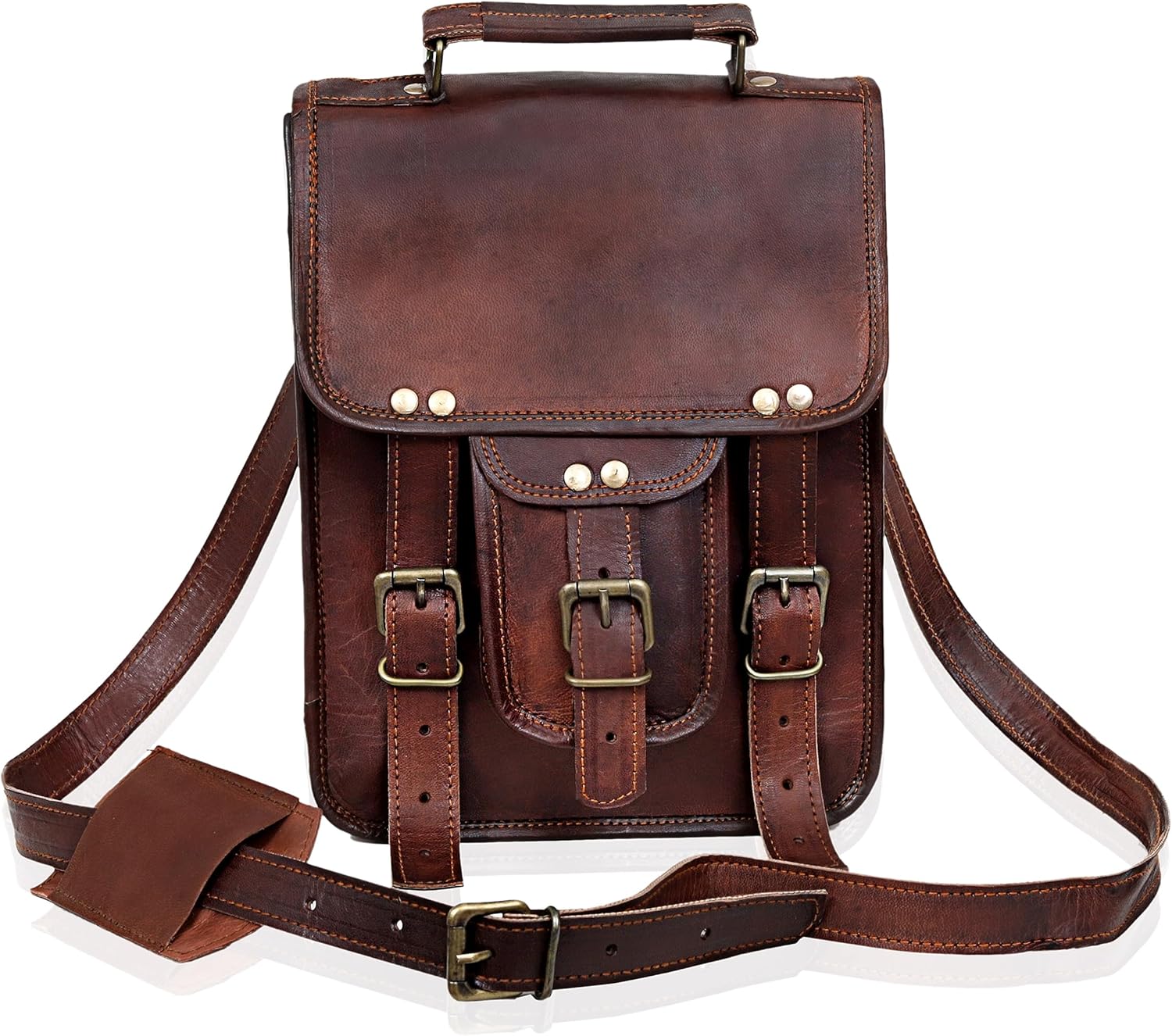 Vintage Genuine Leather iPad/Tablet/tab/Kindle Satchel Cross Body Shoulder Messenger Bag - Image 2
