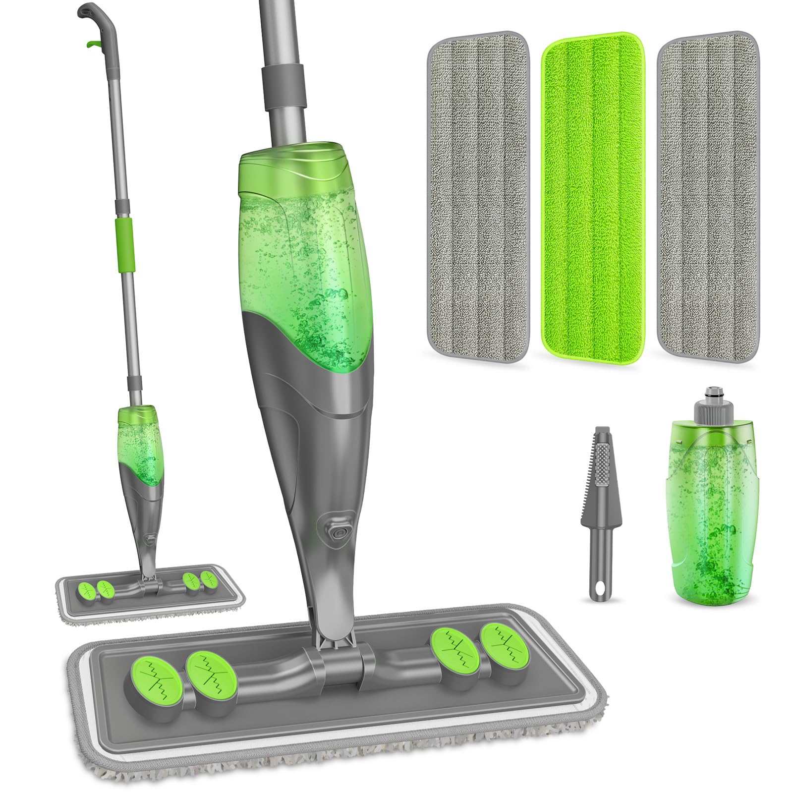 IOPRETTY Spray Mop for Floor Cleaning - Wet Dry Mops for Multi-Surfaces