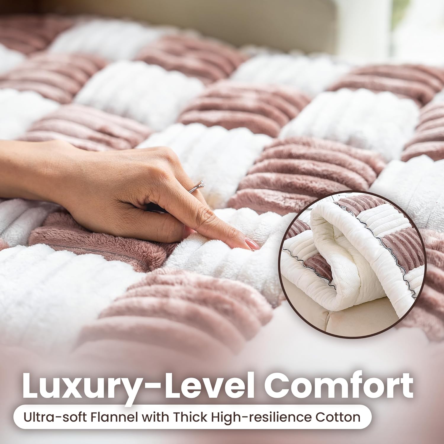 Cattasaurus Washable Couch Covers for 3 Cushion Couch Sofa Pet Friendly, Non Slip Couch Protector for Dogs, Backseat Pet Bed Mat, Love Seat Couch Covers for Dogs, Sofa Slipcovers (Medium, Deep Coffee)