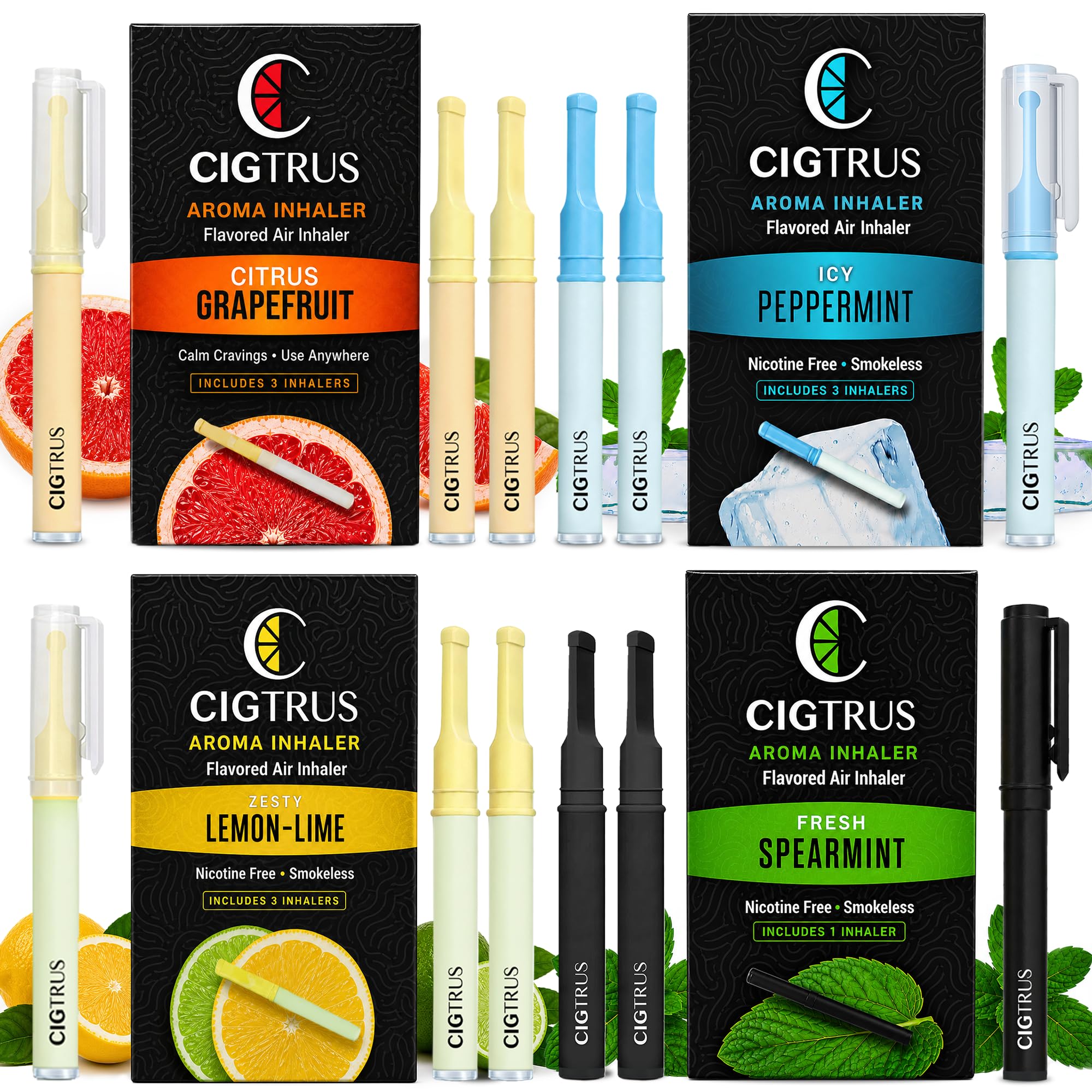 Cigtrus Smokeless Inhaler, Quit Smoking Aid - Variety Pack - 12-Piece