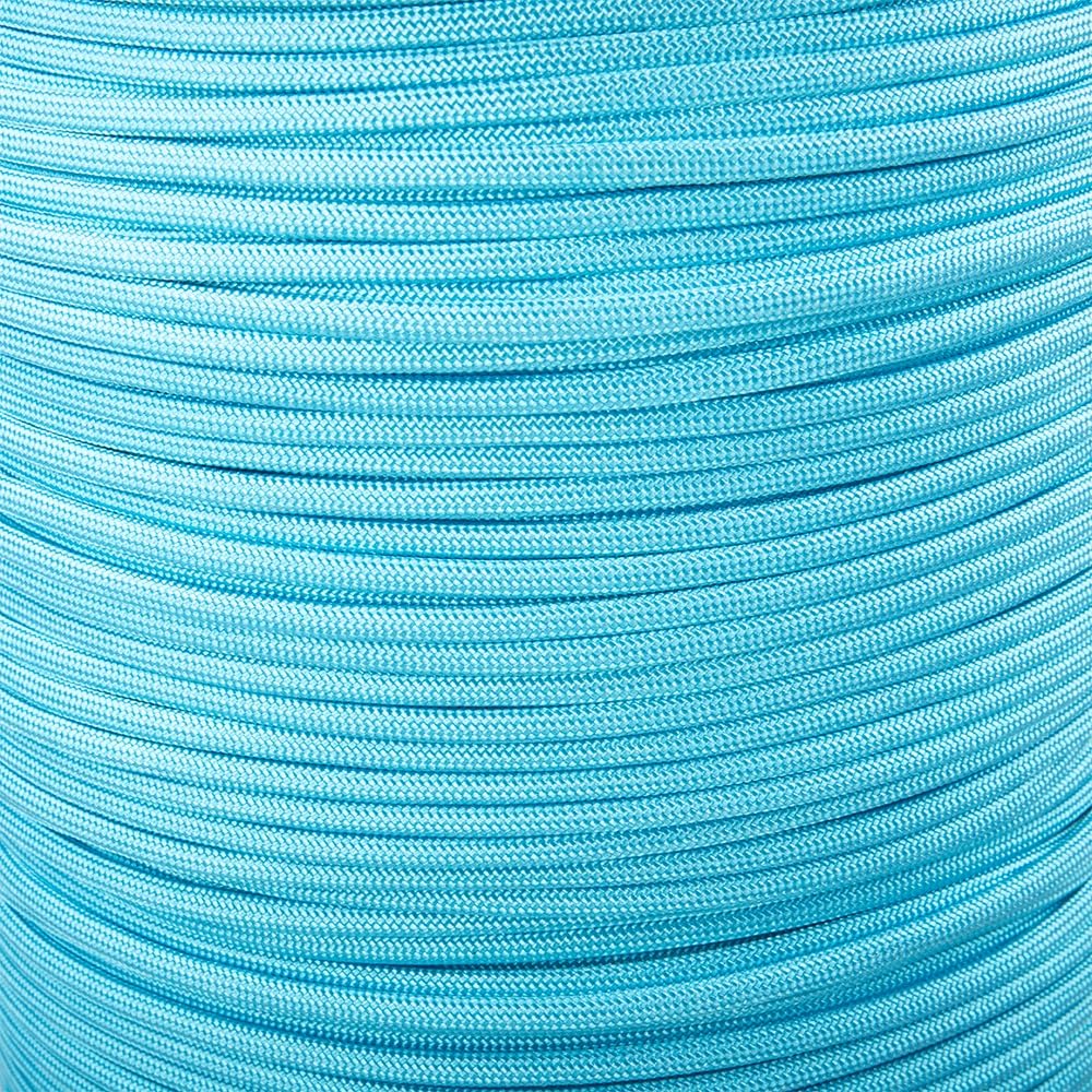 Paracord Planet Solid Color 550lb Paracord – 7 Strand Type III Nylon Cord for Indoor and Outdoor Tasks – Chlorine (10 ft)