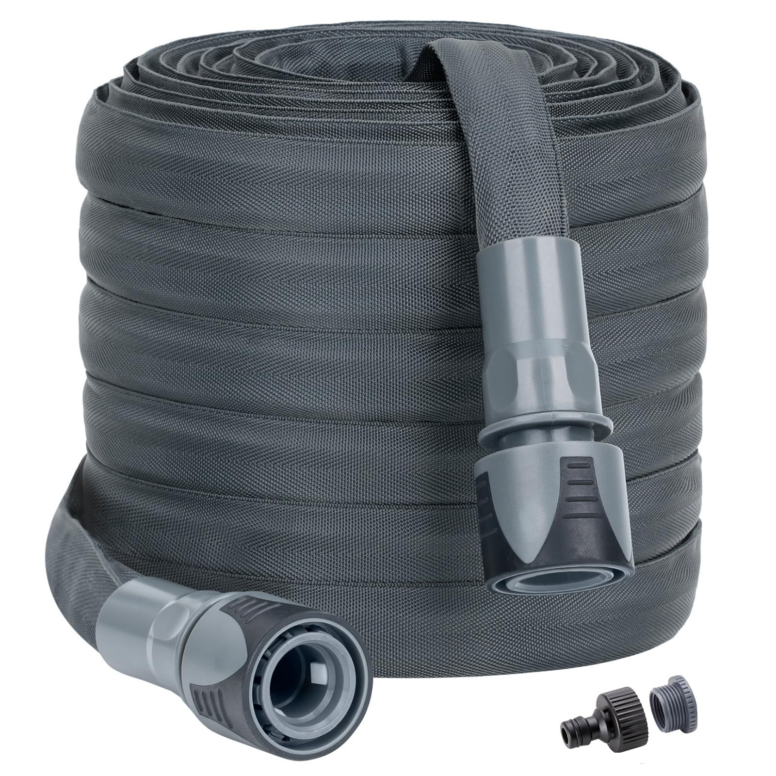 KOBAZ Flexible Garden Hose Pipe with Adapter 7.5 m, Anti Kinking Water Hose for Garden, Lawn Care, Car Wash and Outdoor Cleaning, Compatible with Pressure Washer Up to 35 Bar