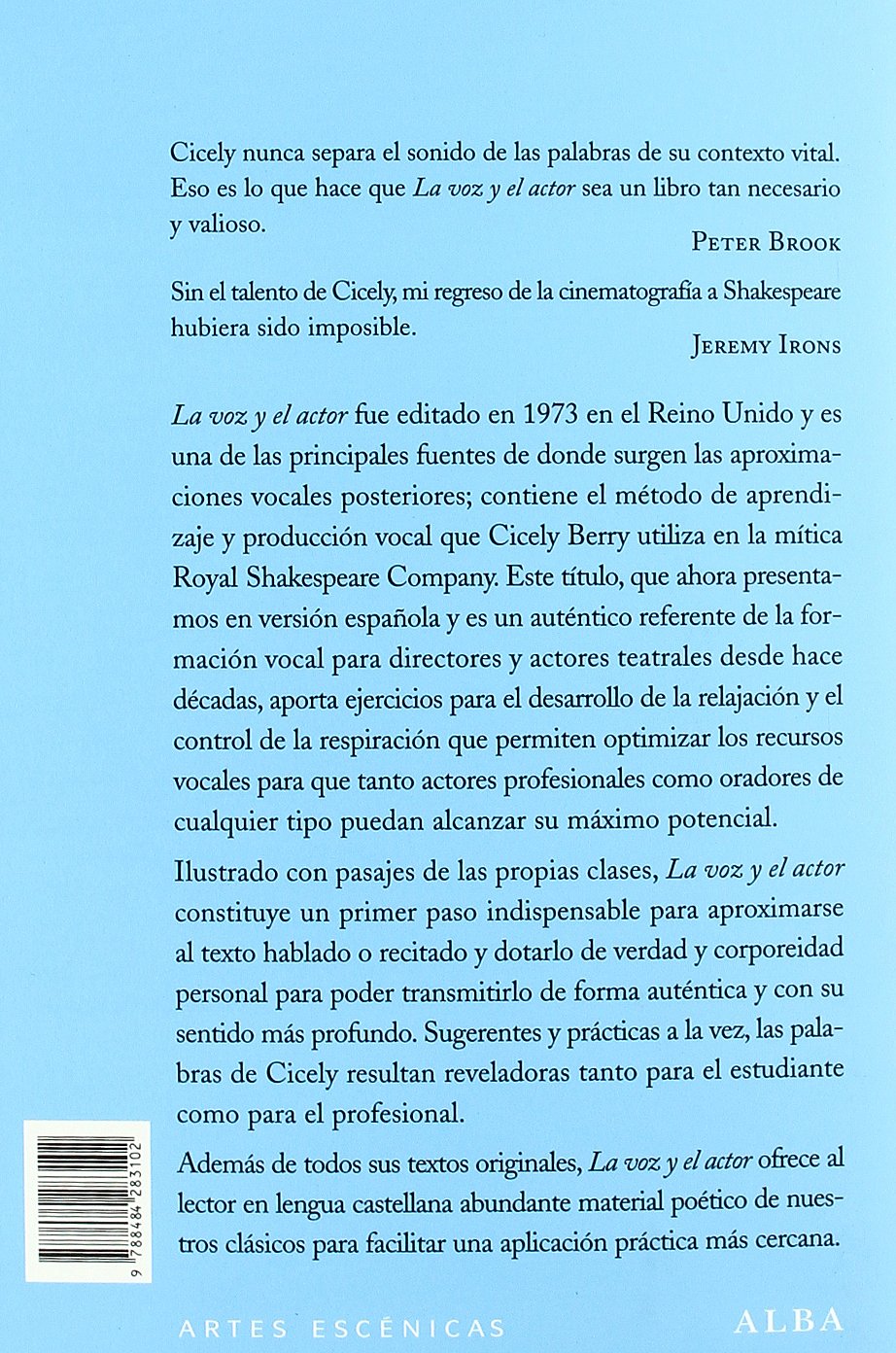 La voz y el actor (Artes escénicas)