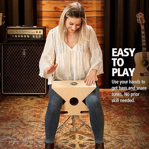 Miniatura 5 de Meinl Hybrid Slaptop Cajon Box Drum con caja y bongo, puertos de sonido delanteros - Fabricado en Europa - Madera de abedul báltico, 2 años