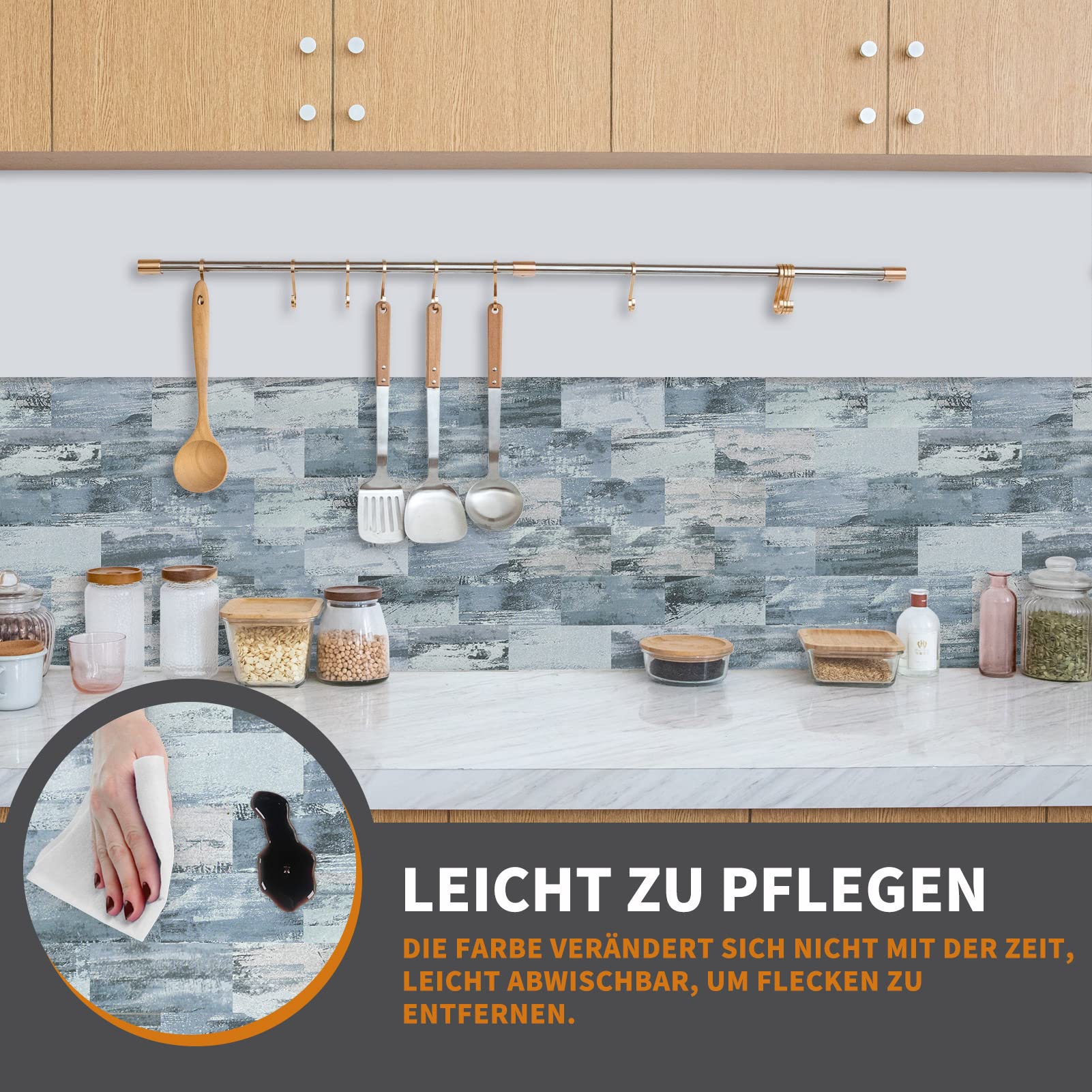 Froadp 30x30cm PVC Tegelstickers Set van Zelfklevende Plakfolie