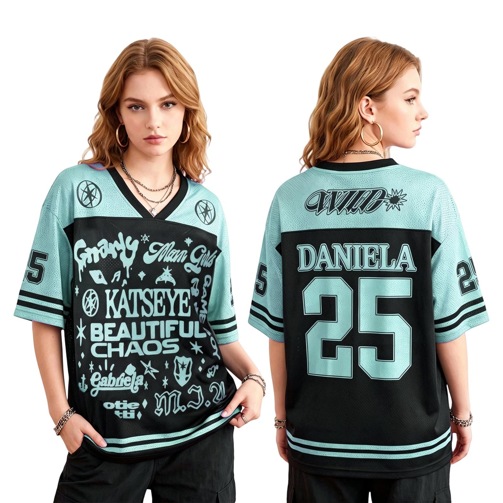 Katseye Jersey Tshirt Women K-Pop Music Concert Support The Wildworld Tour
