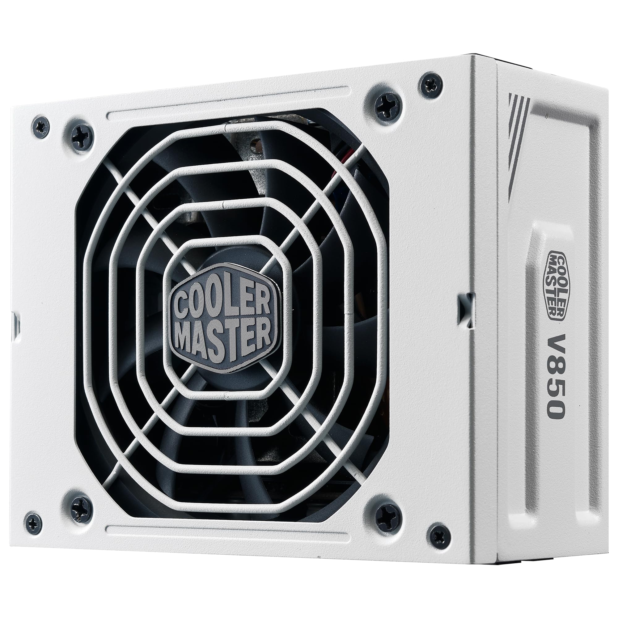 Cooler Master V850 SFX Gold ATX 3.1 White Edition, EU wtyczka - 850W 80 PLUS Gold, w pełni modułowy zasilacz, SFF/mini-ITX PSU, 92mm FDB wentylator, PCIe 5.1 kabel, uchwyt SFX-do-ATX
