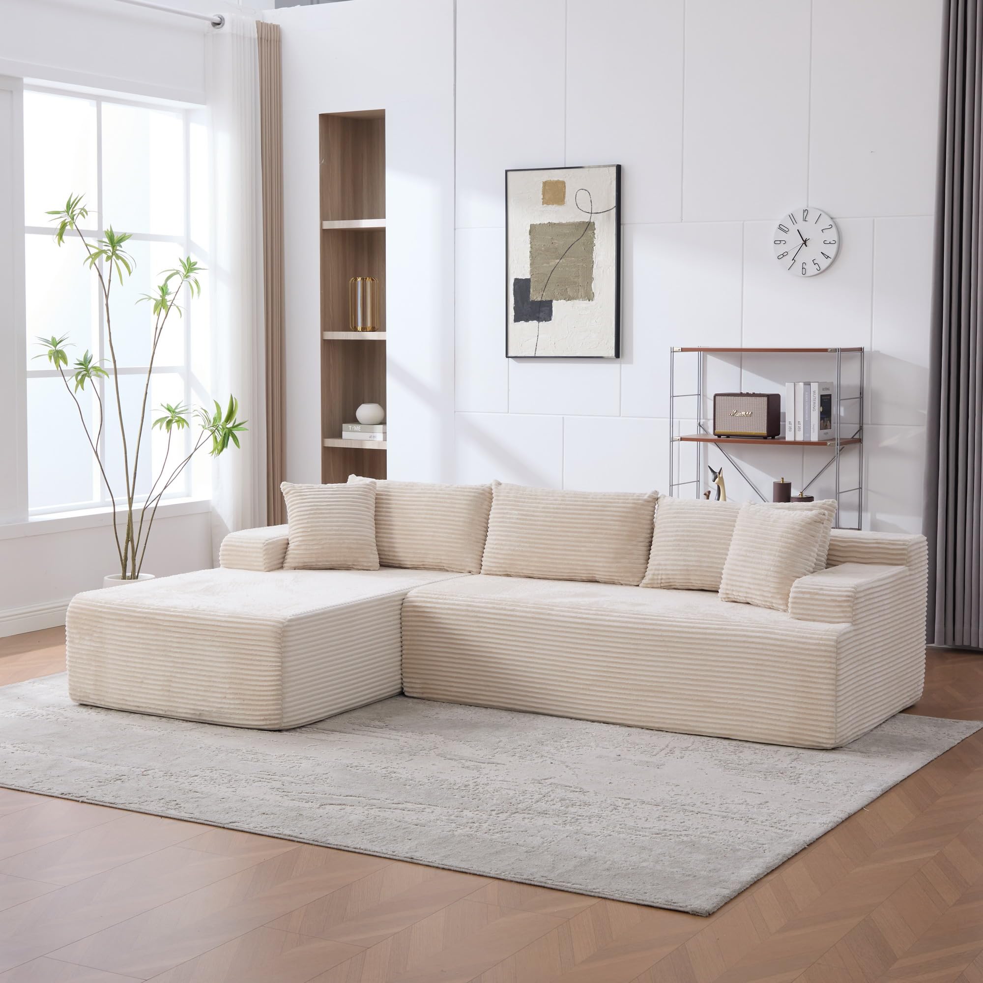 Generisch Sofá modular chenilla 30D espuma marfil para viviendas