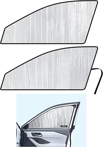 YelloPro - Parasol para ventana lateral para asiento delantero (juego de 2) ajuste personalizado para Nissan Rogue SUV, S, SV, SL, Platinum (no para