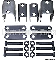 Vista 3 de LIBRA Kit de suspensión de eje de remolque individual de 6000 libras, kit de suspensión de perno en U de resorte de 3000 libras