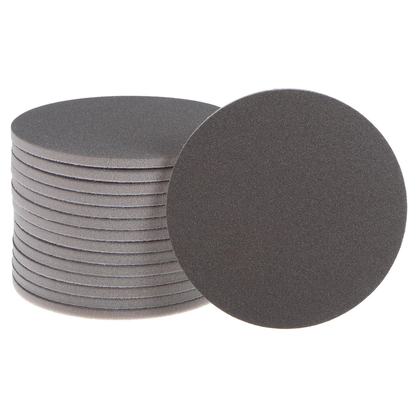 HARFINGTON 15pcs Sanding Sponge Hook and Loop Sanding Disc, 5-inch Sponge Sanding Pad 220 Grit Hook and Loop Sanding Disc Wet/Dry for Car Wood Drywall