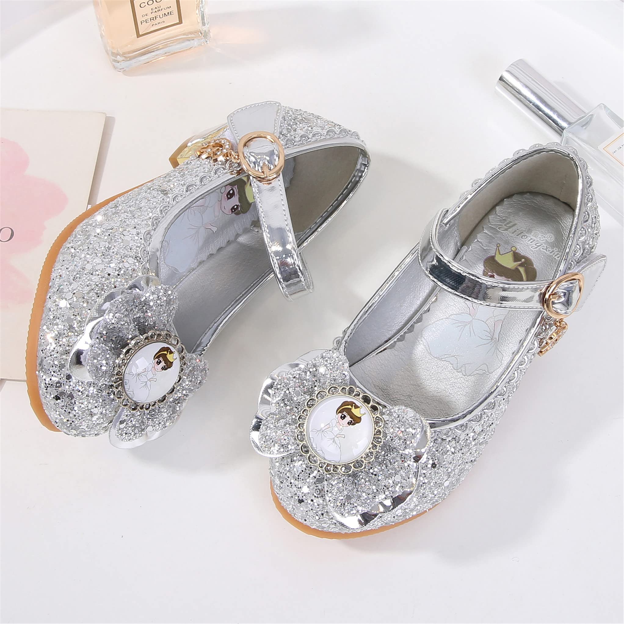 New front Principessa Scarpe Festive Scarpe col Tacco da Principessa per Bambina Buona qualità Partito Scarpe Principessa Scarpe Eleganti