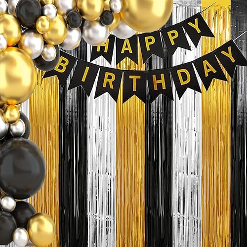 Cortinas de flecos de papel de aluminio para construcción, color amarillo, naranja y negro, oropel para cabina de fotos, telón de fondo para niños,