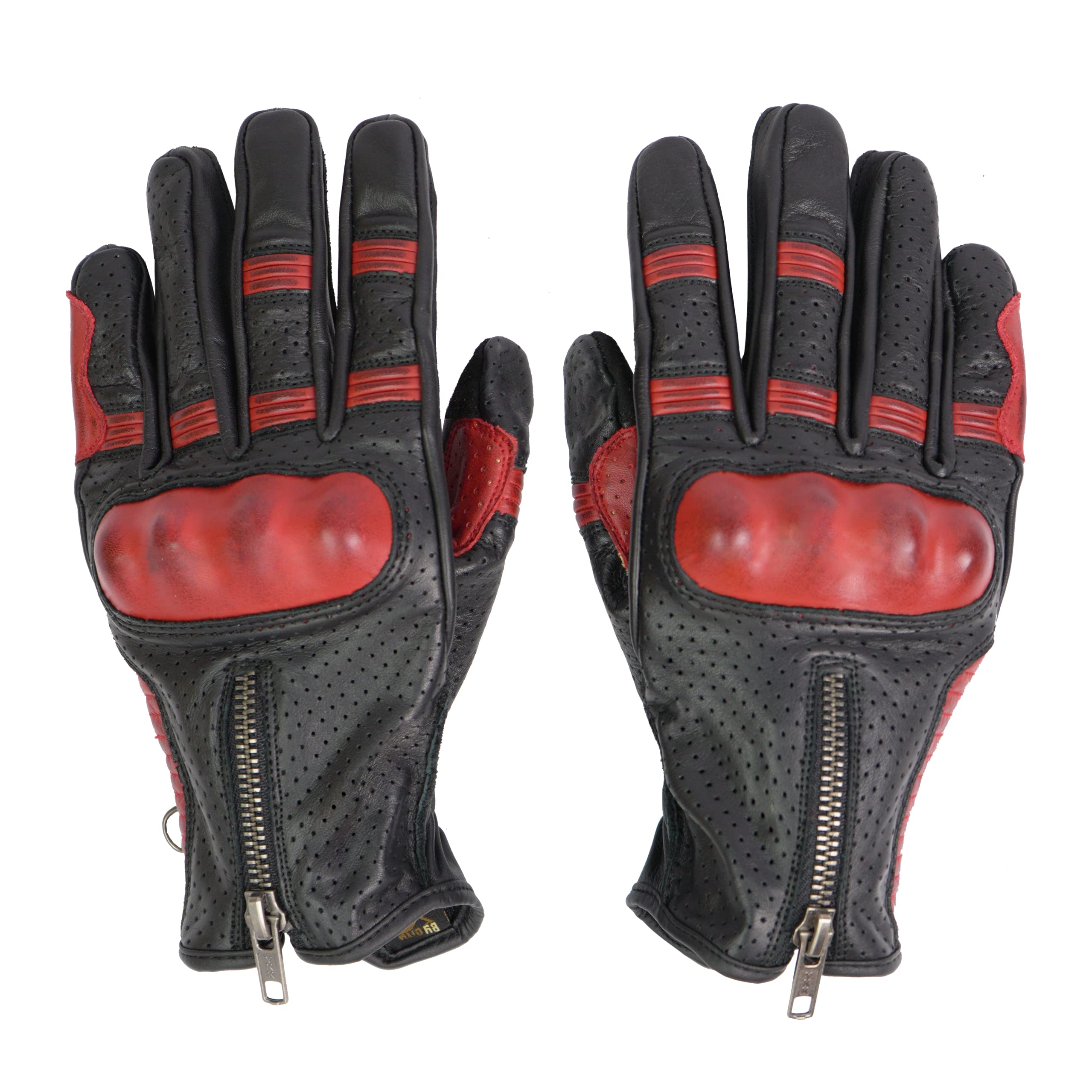 BY CITY | Guantes de Verano para Moto | Guantes de Piel de Chivo | Protecciones Rígidas en Nudillos | Zonas Acolchadas | Refuerzo Antiabrasión en la Palma | Transpirables