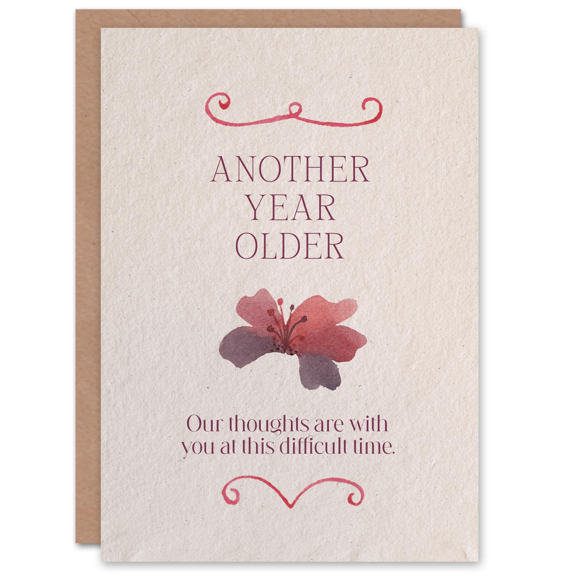 Artery8 Another Year Older Sympathy Funny Cheeky Birthday Card