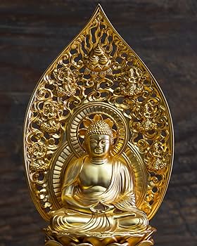 釈迦如来 純金製 釈迦如来像 (中)- 三宝堂オンラインショップ
