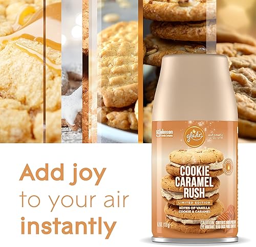 Miniatura 4 de Glade - Recambio automático en aerosol, fiebre de caramelo para galletas, 6.2 onzas
