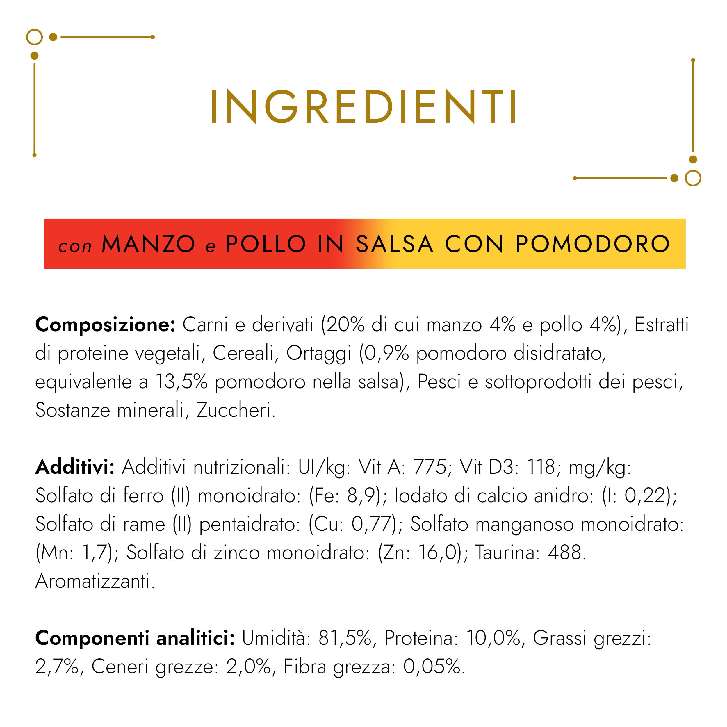 GOURMET Gold Casserole Cibo Umido per Gatti Adulti Bocconcini in salsa con Manzo e Pollo e Pomodoro 24 Lattine da 85g