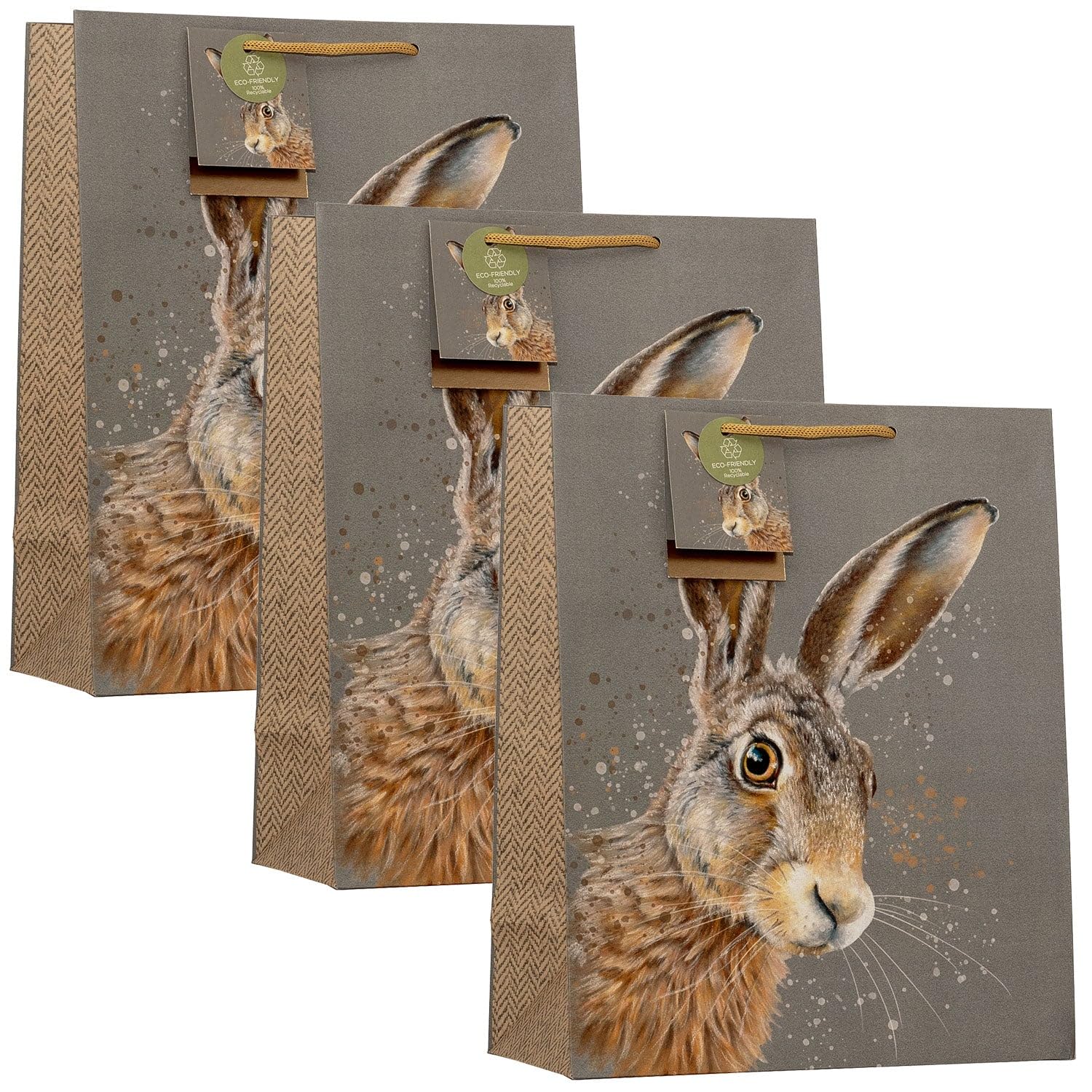 Design By Violet Hare Large Gift Bags Pack of 3